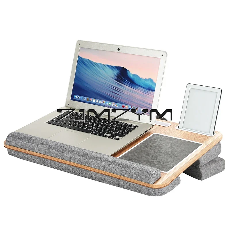 Lap Desk With Pillow Cushion Portable Laptop Desk With Wrist Rest, Mouse Pad, Phone Holder Computer Laptop Stand Lap Desk With Pillow Cushion Portable Laptop Desk With Wrist Rest, Mouse Pad, Phone Holder Computer Laptop Stand