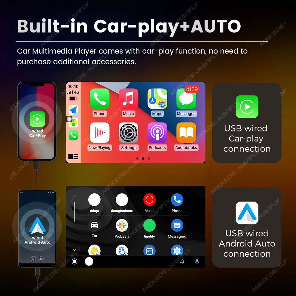 Android Autoradio 1 DIN Radio Coche Pantalla Táctil De 7 Pulgadas Con