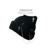 Gothic Knitted Beanie Hat for Women Y2K Cat Ear Hat Handmade Crochet Skull Hat Female Teens Subculture Headwear 6