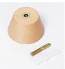 Natural Wood Clothes Hanger Wall Mounted Coat Hook Decorative Key Holder Hat Scarf Handbag Storage Robe Hanger Bathroom Rack 6