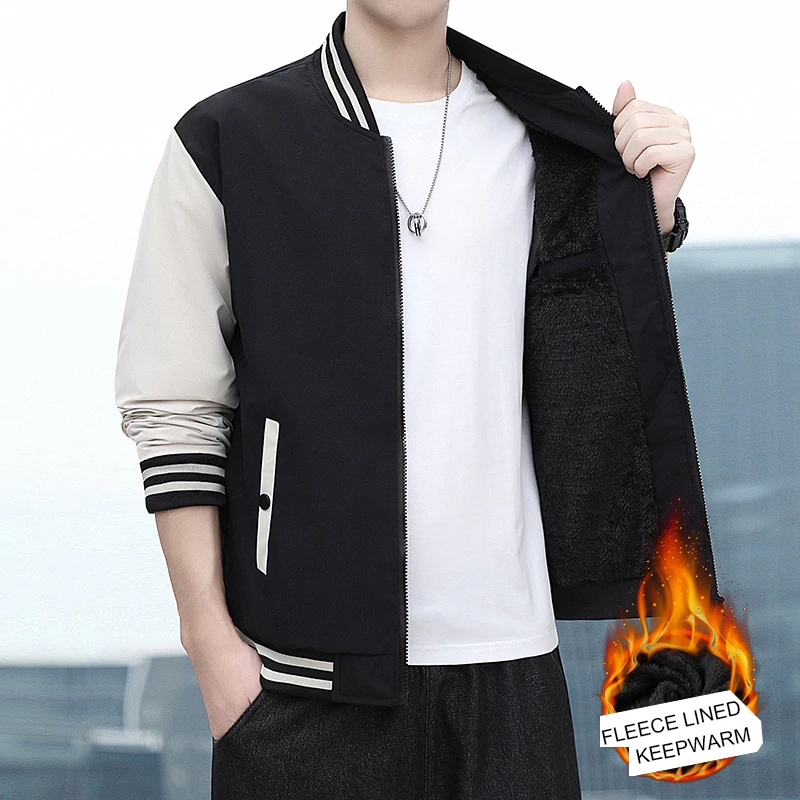 Winter Clothes Jackets Casual Men Clothes Baseball Jacket 2023