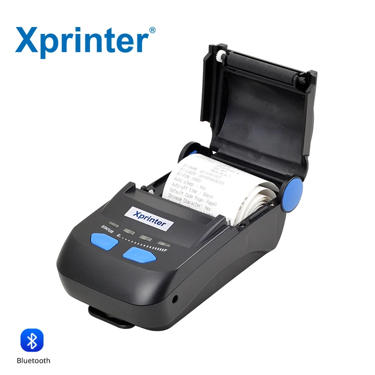 Xprinter P300 열전사 USB+블루투스 휴대용 58mm 현금 등록기 영수증 프린터(슈퍼마켓 소규모 사업용)