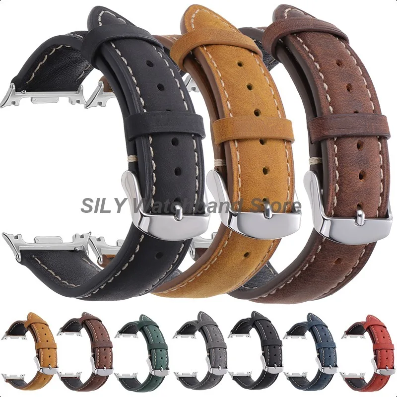 Premium Leather Quick Release Watch Band - Elegant Replacement Wristband Strap