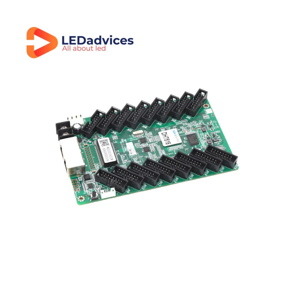 Novastar DH7516-S Receiving Card For LED Display Full Color LED Screen 18Bit 512&times;384 16 HUB75E Module Rental Fixed Screen