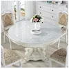 Round Tablecloth Transparent Soft PVC Waterproof Oilprpoof Living Room Dining Tables Kitchen Desk Protector Home Decor 1.0mm (11 5