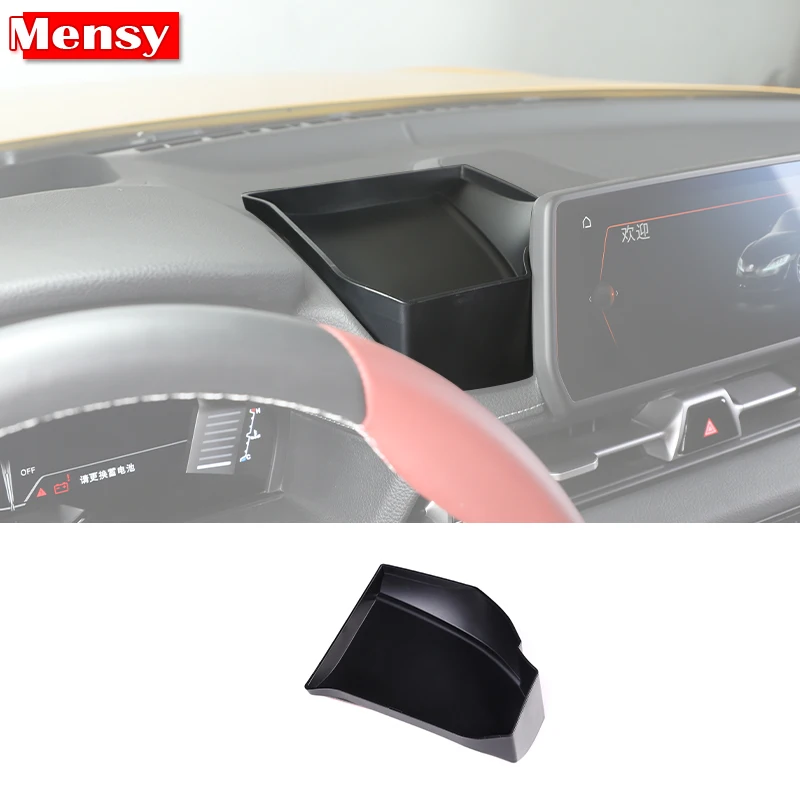 

ABS Black Car Center Control Dashboard Storage Box Multifunctional Phone box For Toyota GR Supra A90 2019-2022 Car Accessories