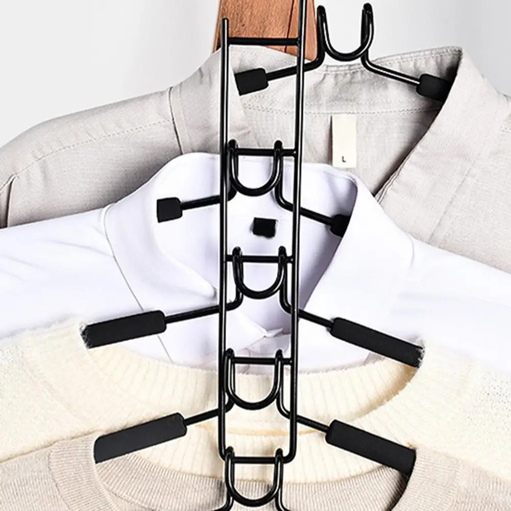 

Eva Sponge Clothes Hangers Space-saving Closet Organizers Multi-layer Clothing Hangers for Shirts Dresses Sweaters Anti-slip