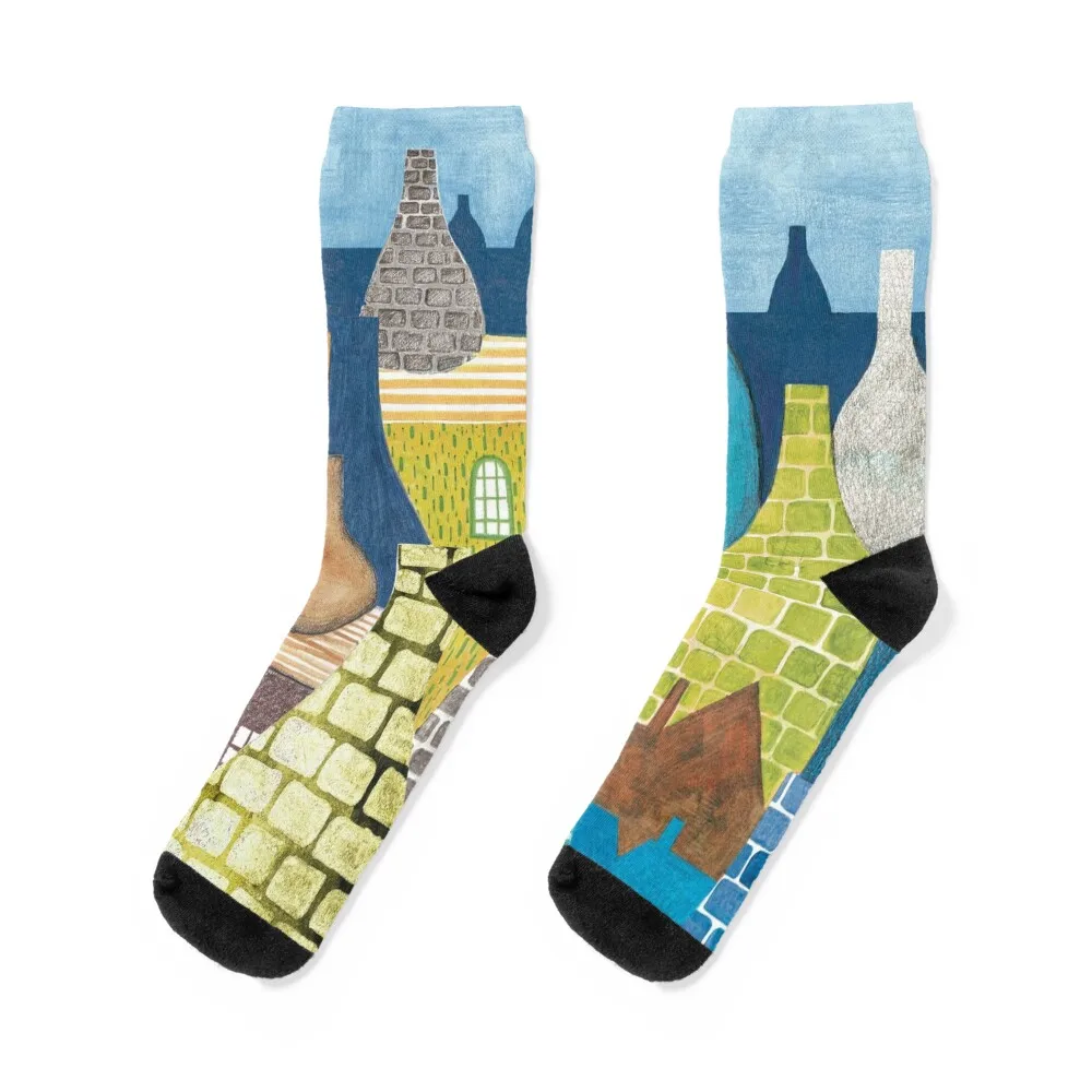 

STOKE ON TRENT: POTTERIES Socks FASHION Wholesale Climbing Men Socks Luxury Brand Women's