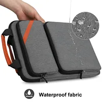 iCozzier 12.9-13.3 inch Laptop Shoulder Bag, Double Pocket  Laptop Sleeve Tablet Case for MacBook Pro 14, iPad Pro 12.9 2018-202 - Image 4