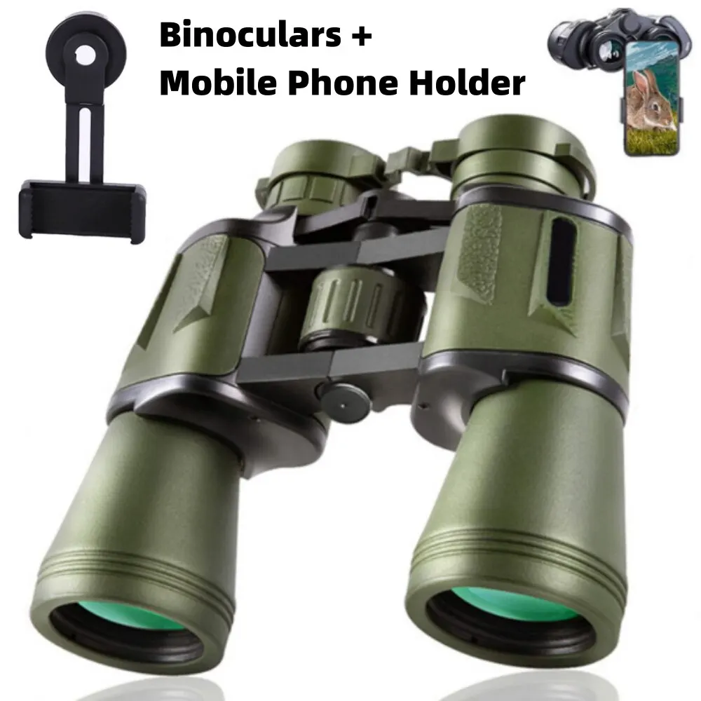 Binoculars Telescope Portable Binoculars Mini Binoculars 20x50 Professional High Power Binocular HD Long Range For Hunting Outdoor Camping Travel Military Equipment