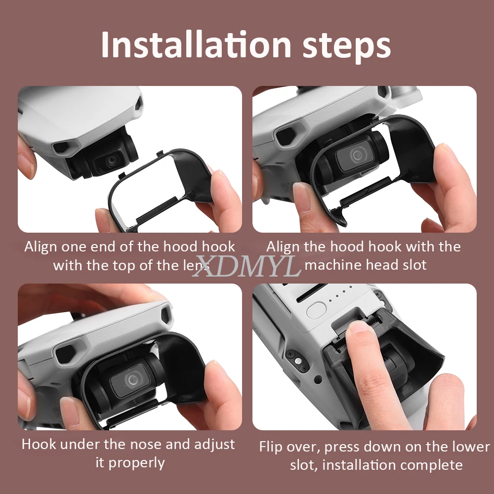 Pare-soleil pour objectif drone DJI Mini 3 Pro - Protection anti-éblouissement