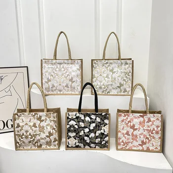 Borsa tote da donna, borsa tote casual, borsa personalizzata per il pranzo, borse riutilizzabili per la spesa.