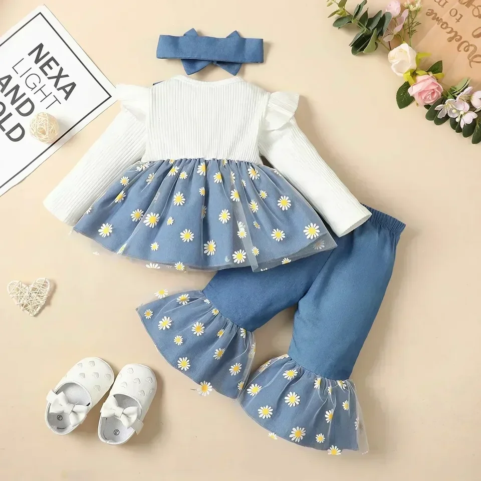 Ensemble Robe Et Collant Fille Next - Taille 0-3 Mois - Occasion Très Bon état