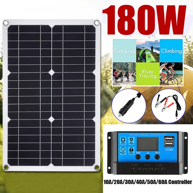 KIT SOLARE CAMPER 150W 12V – MODULO FOTOVOLTAICO 150W E REGOLATORE 10A PWM