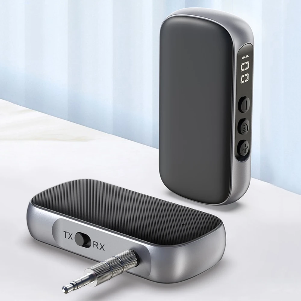 

Адаптер-передатчик Bluetooth 5,3 с цифровым дисплеем, 3,5 мм