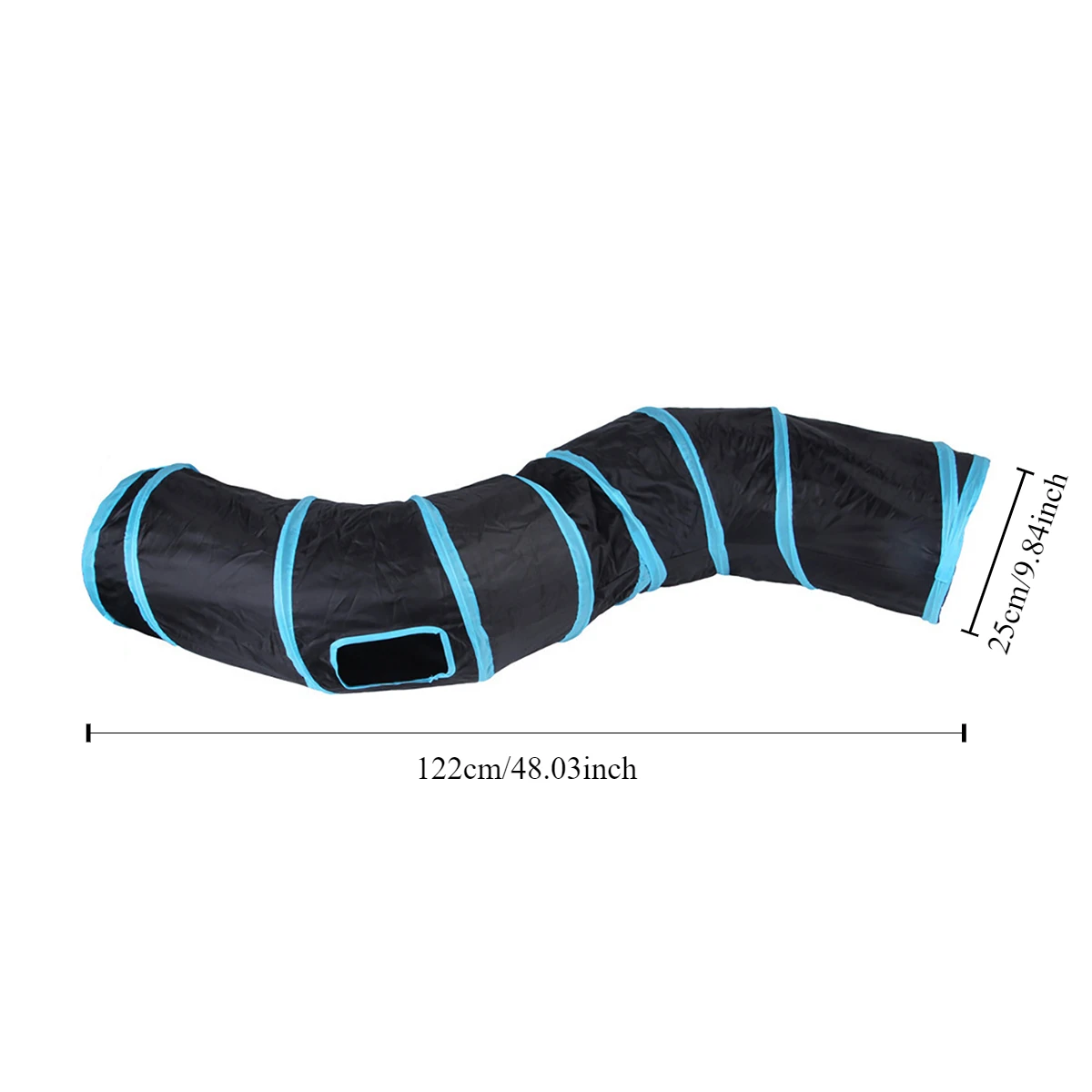 Cat Tunnel Tube Foldable Cat Toys Kitty Training Interactive Fun thumbnail 2