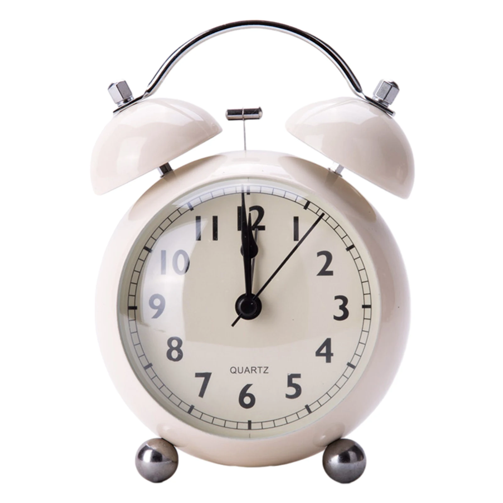 

1 Pcs Metal Alarm Clock Twin Bell Silent Alloy Digital Desk Clock Electronic Alarm Clocks Desktop Table Watches Home Decor