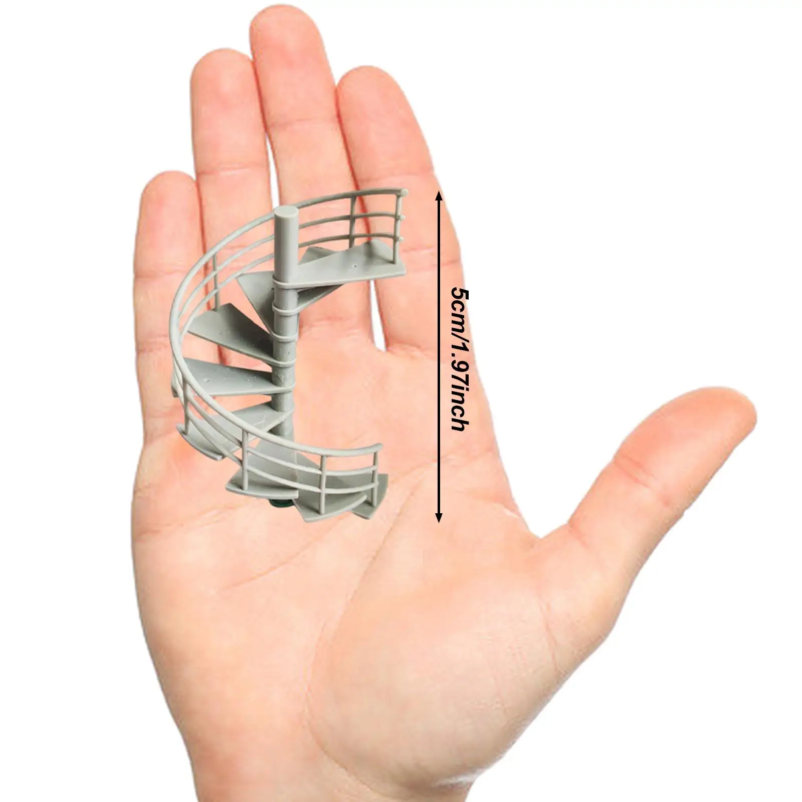 1/64 계단 모델 디스플레이 스탠드 다락방 사다리 미니어처 계단 (마이크로 풍경 홈 데코용)