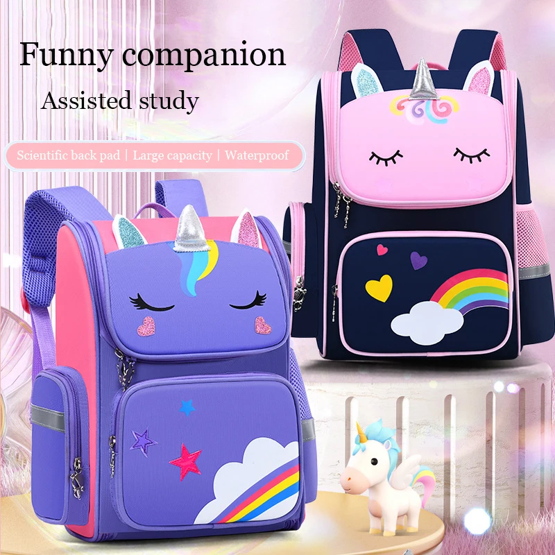 Mochila Cartoon Unicorn Schoolbag 1