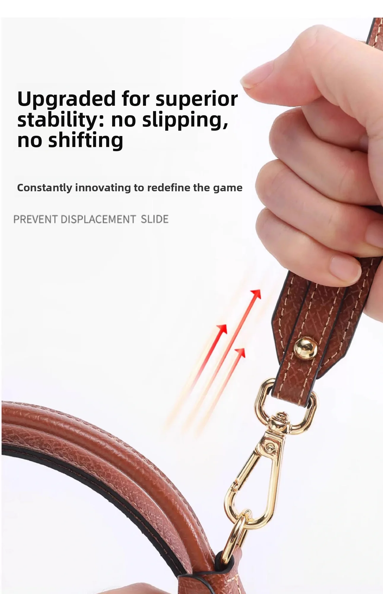 Leather Bag Shoulder Strap For Longchamp S Durable Gift Bag Modification Without Punching Strap Bag Accessories