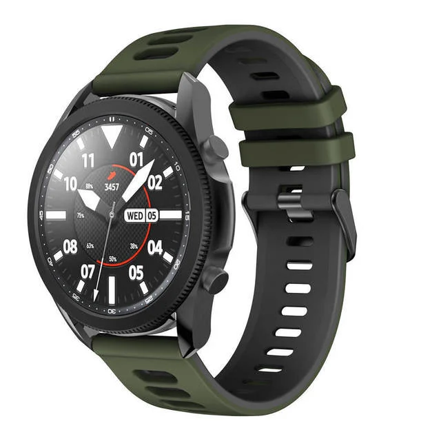 Silicone Sports Band Strap - Versatile 22mm/20mm Fitness Bracelet