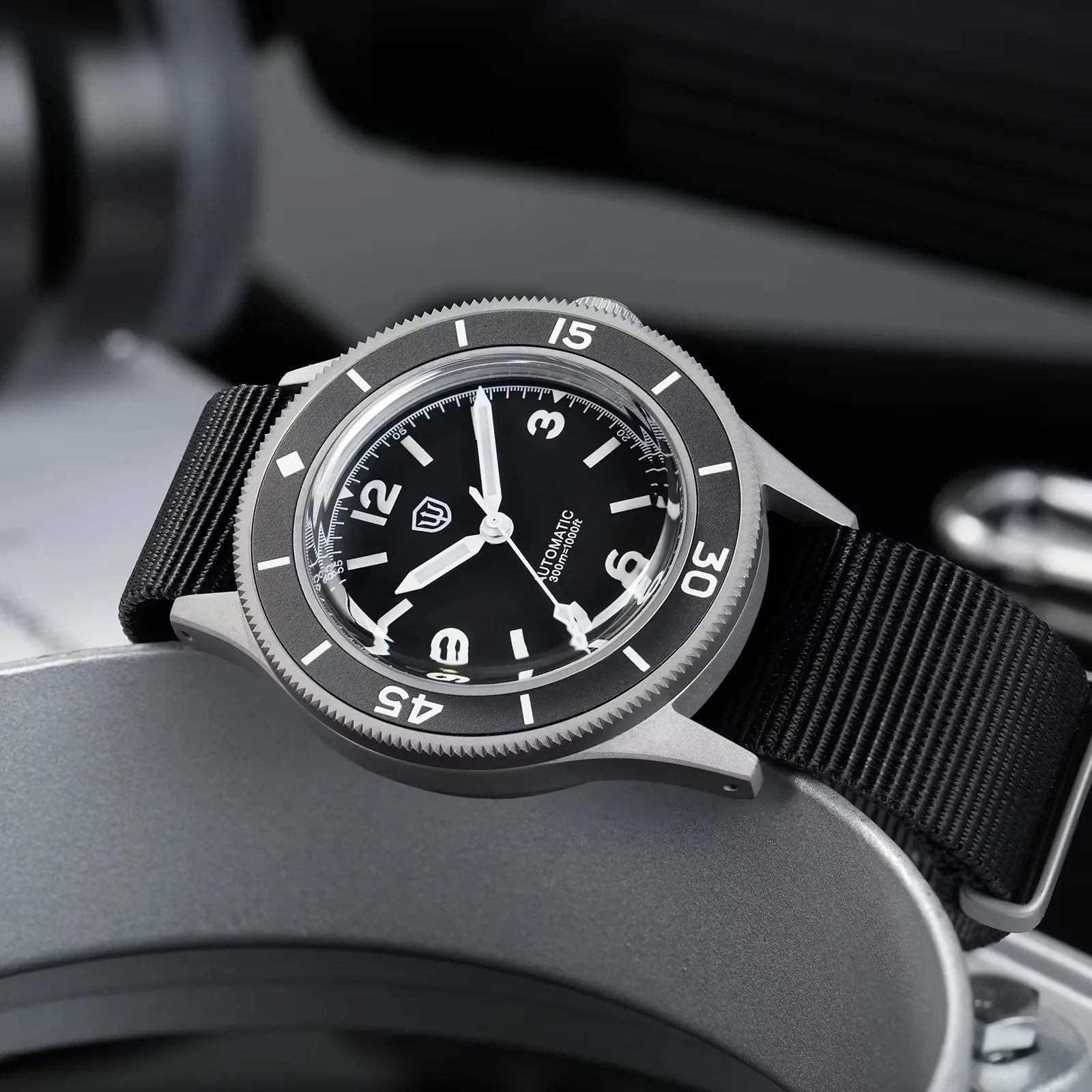 Watchdives Vintage WD50F 50-Fathoms NH35 Dive Watch 40mm Men Watch Sapphire Crystal Bubble 300M Watchproof C3 Luminous Watch 5