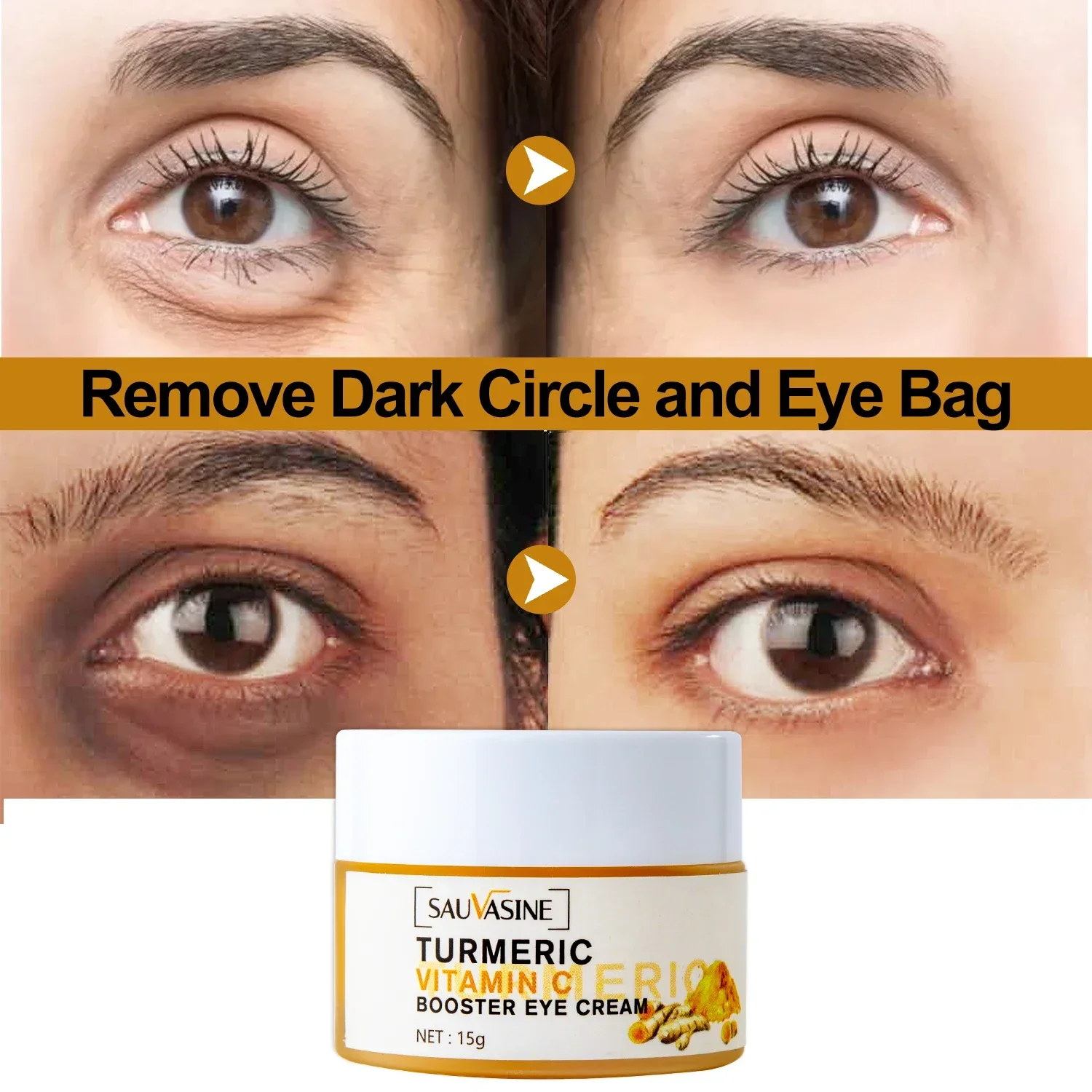 Turmeric Eye Cream Under Eye Dark Circle Remover Eye Bags Lift Firm Brightening Anti Aging Cream Eyes Care Beauty Health som sum sam beauty under construction 1 cd