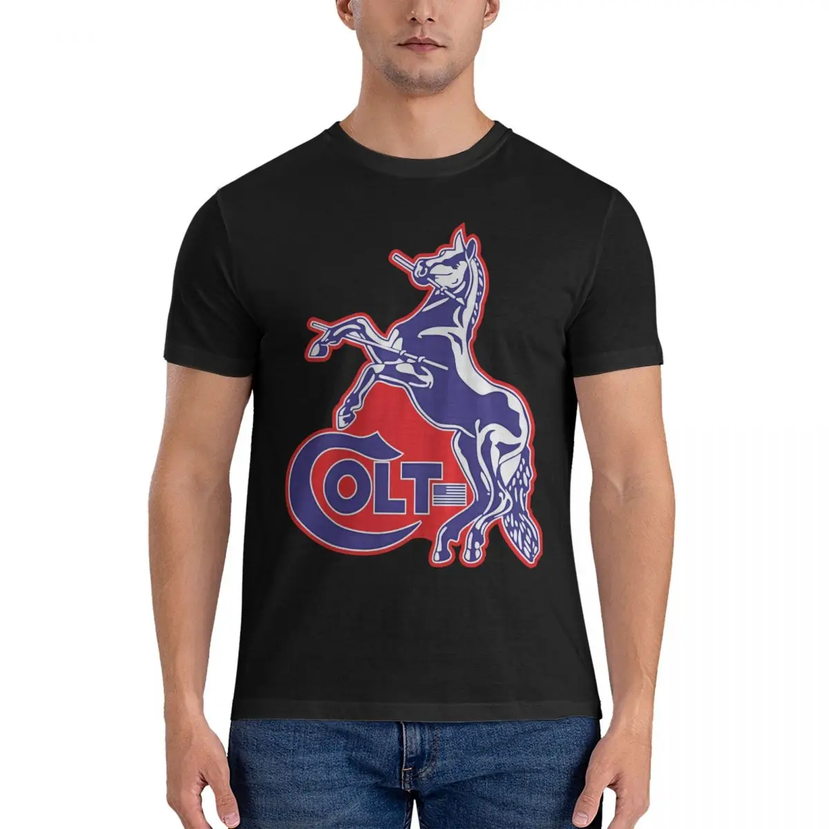 

Футболка мужская с круглым вырезом, 100% хлопок