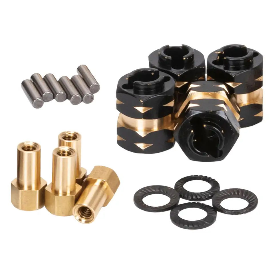 Samix esagono ruota ottone 4mm per SCX24