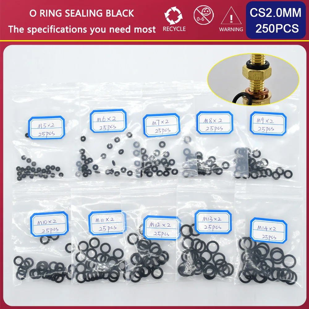 CS1MM-4MM 블랙 NBR O 링 개스킷 고무 도장 링 세트, 수도꼭지 씰링 밸브, 니트릴 고무 고압 방수 와셔