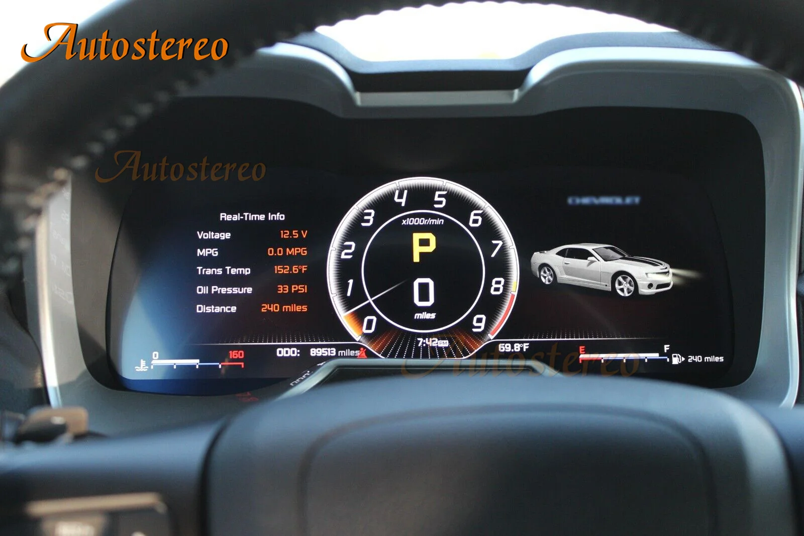 Odometer For Chevrolet Camaro 2010-2015 12.3‘’ Digital Cluster Virtual Cockpit C