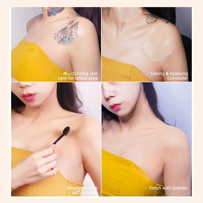 Double Colo Tattoo Concealer Cream Waterproof For Dark Spots Scars Cover concealer foundation