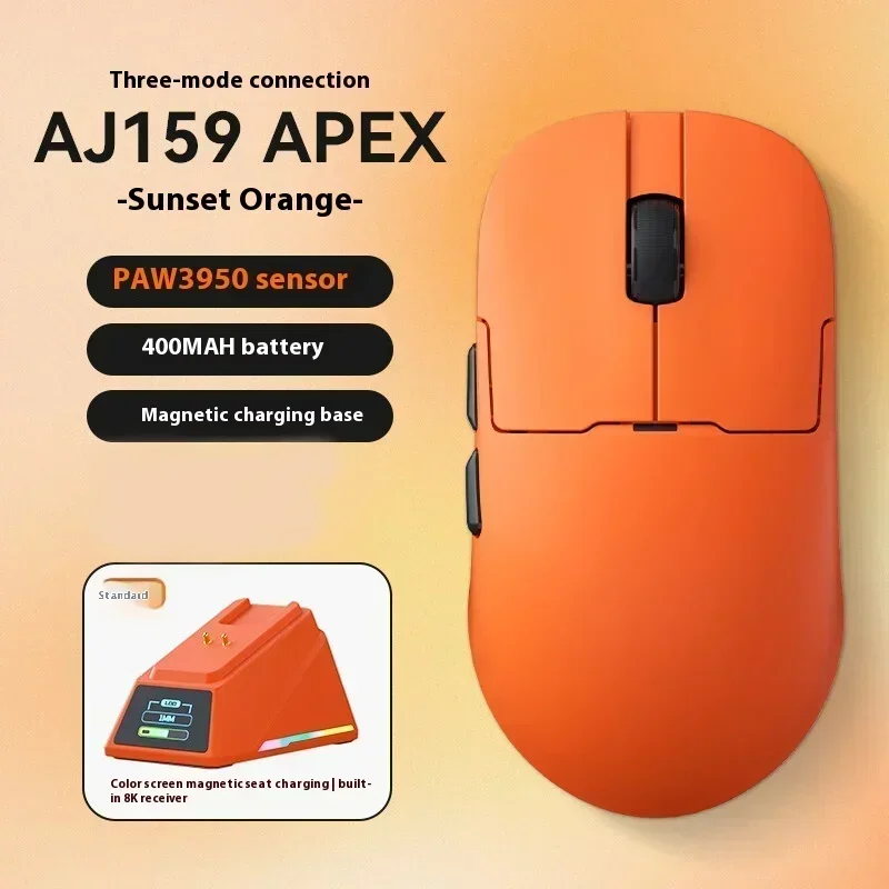 AJAZZ AJ159 APEX Mouse Tri Mode Wireless 8K PAW3950 Sensor