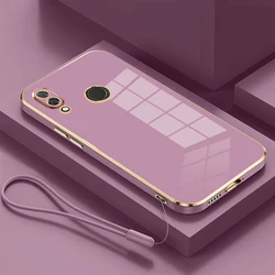 Coque arrière en silicone de luxe pour Honor 8X et View 10 Lite