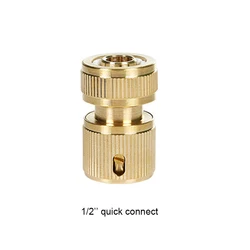 Enhanced Brass High-Pressure Adjustable Spray Nozzle (Quick Connector 12)