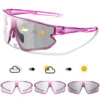 Men Women Photochromic Motorcycle Glasses Outdoor Sports Big Frame Windproof Cycling Running Hiking Goggles 5