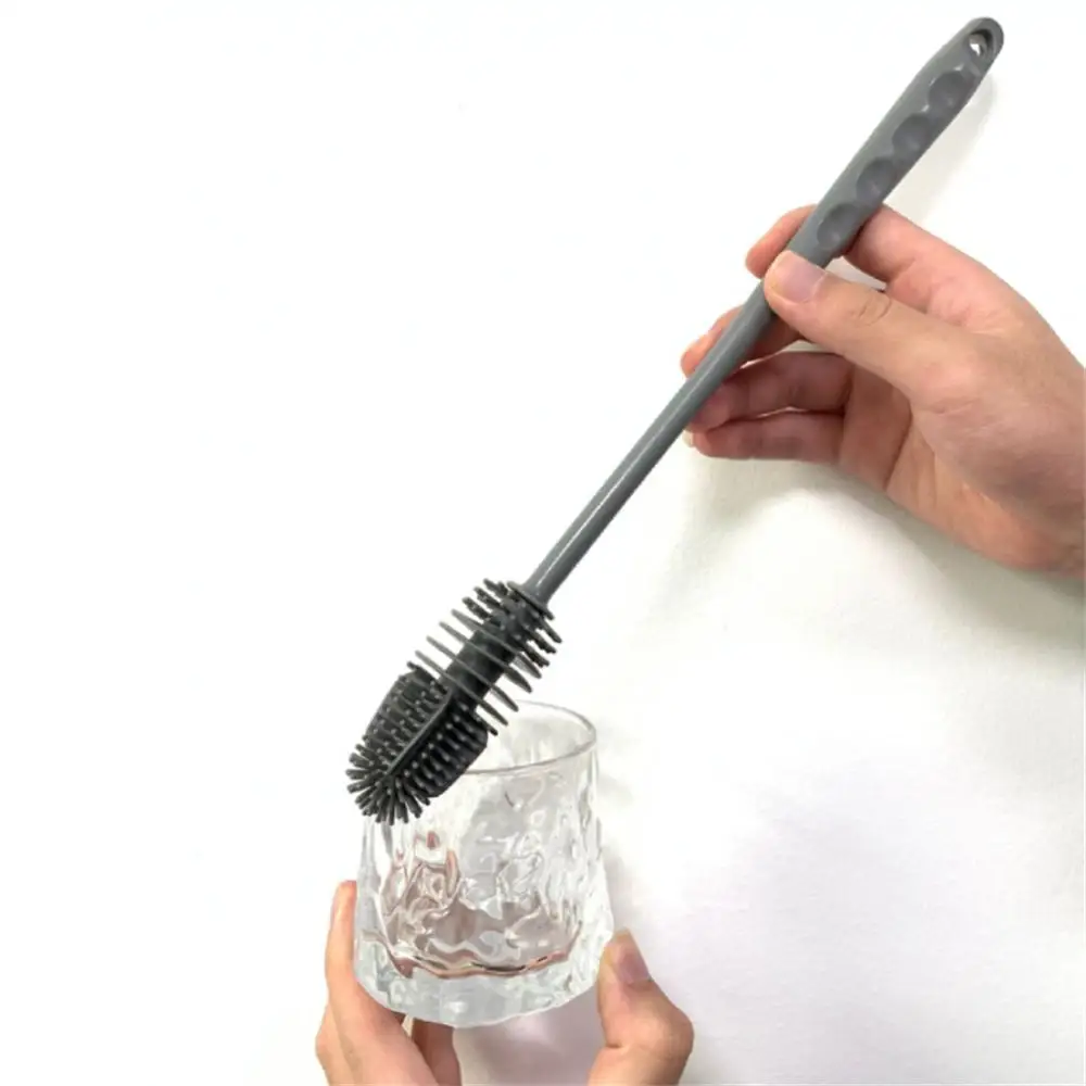 Long-handled Silicone Cup Brush Bottle Brush Milk Bottle Brush