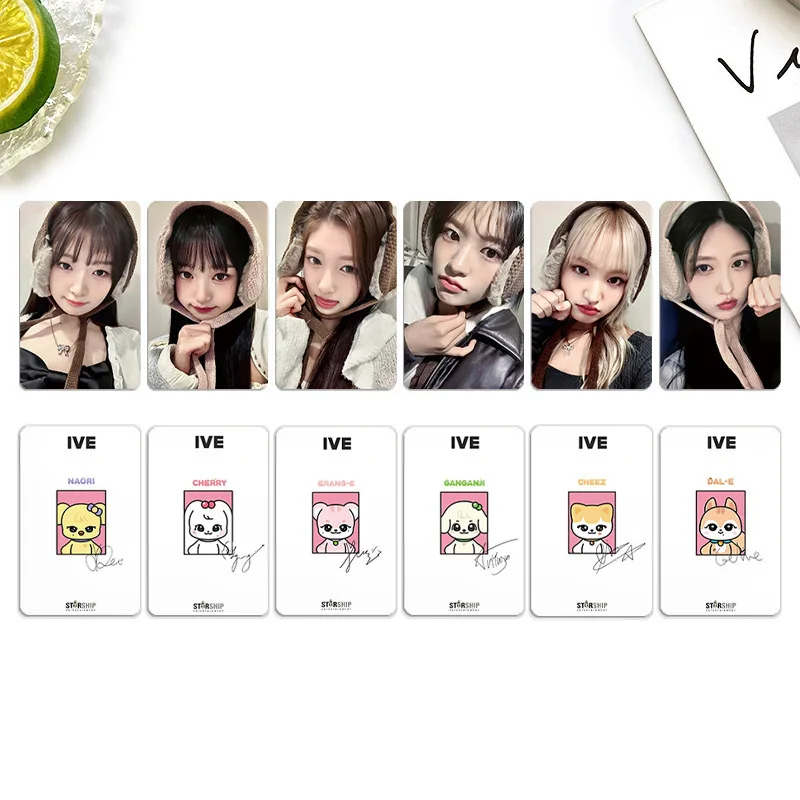 

6 шт./компл., новый альбом, Ihas MINE LOMO Card, подписывающая карточка, YUJIN gaeueured LEESEO LIZ WONGYONG, Подарочная открытка, Фотокарточка