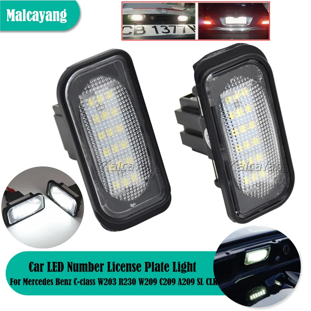 2xLicensePlateLampErrorFreeLedNumberPlateLightBulbFor