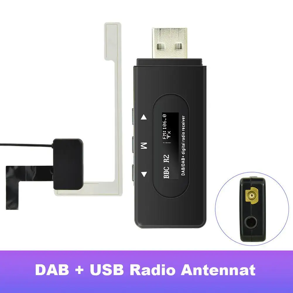 

Car DAB Radio Tuner Digital Radio DAB Universal FM Wireless Transmitter Audio Transponder DAB Receiver