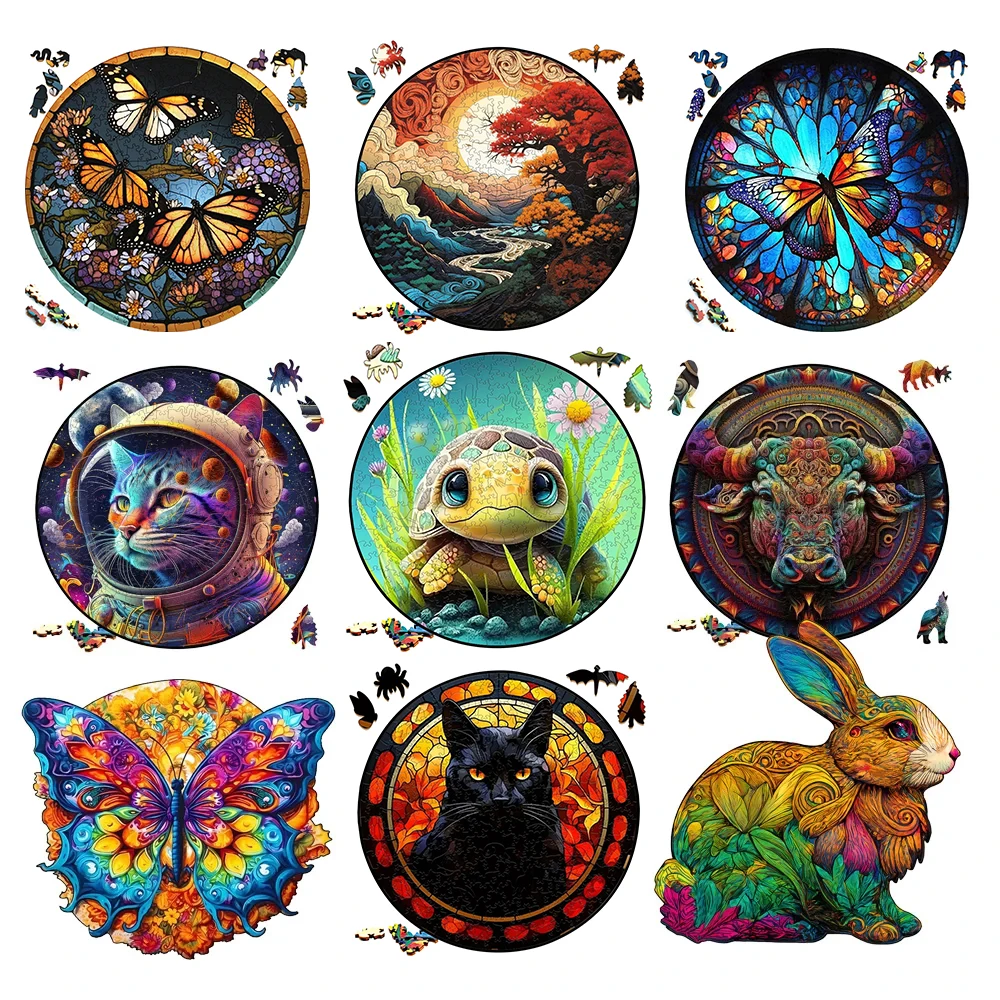 Wooden Wolf Jigsaw Puzzle 1