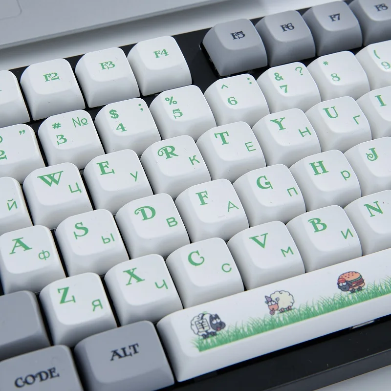 Maimooo-keycap Layout Russo para Teclado Mecânico Perfil Xda Teclas Pbt Sublimação de Corante Cereja mx 108 104 87 96 96 Chaves - Imagem 6