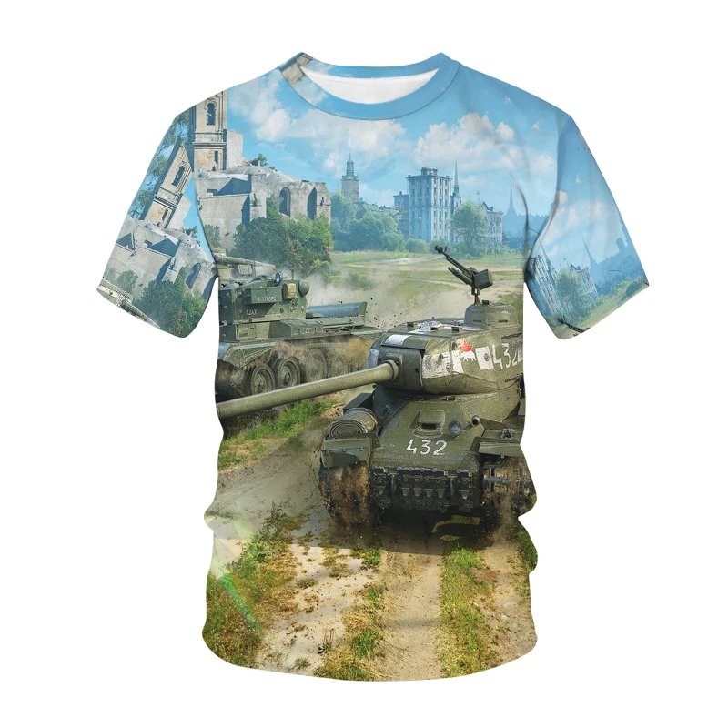 Hot Game World Of Tanks 3D Stampato O-Collo T-Shirt Per Bambini Estate Moda Sport T-Shirt Ragazzi Ragazze Unisex Abbigliamento Per Bambini Top