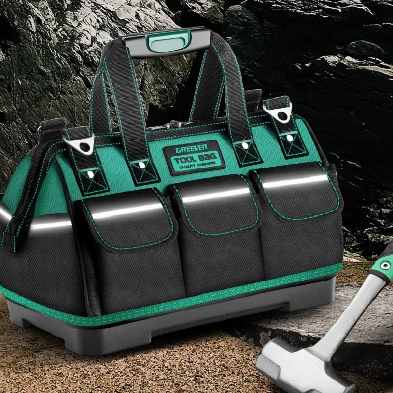 

Tool Bag Organizer Hardware Storage Plastic Toolbag Insert Toolbox for Mechanics Professional Electrician Suitcase Men Shoulder