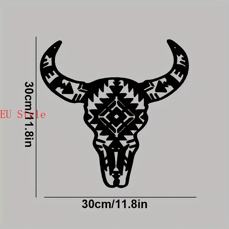 

Cow Skull Metal Wall Art Metal Home Interior Decoration Home Office Livingroom Wall Hangings Iron Art Wall Silhouette Metal Iron