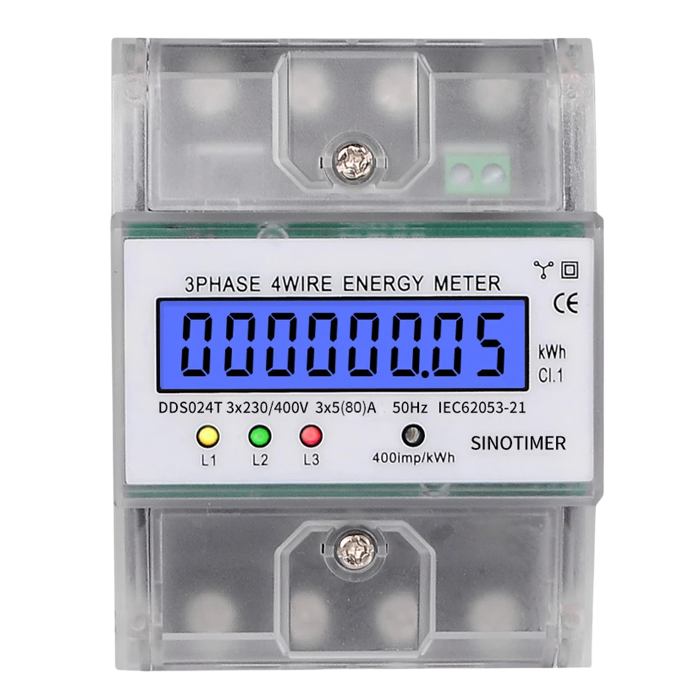 跮 LCD   Һ ,  繫ǿ  跮, 3  4  KWh, DIN  5-80A, 400V