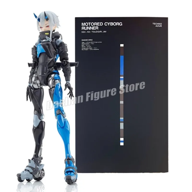 

Sentinel MOTORED CYBORG RUNNER Action Figure PVC Collection Model Anime SSX 155 TECHNO AZUR MANDARIN SURF Figurine Movable Toys