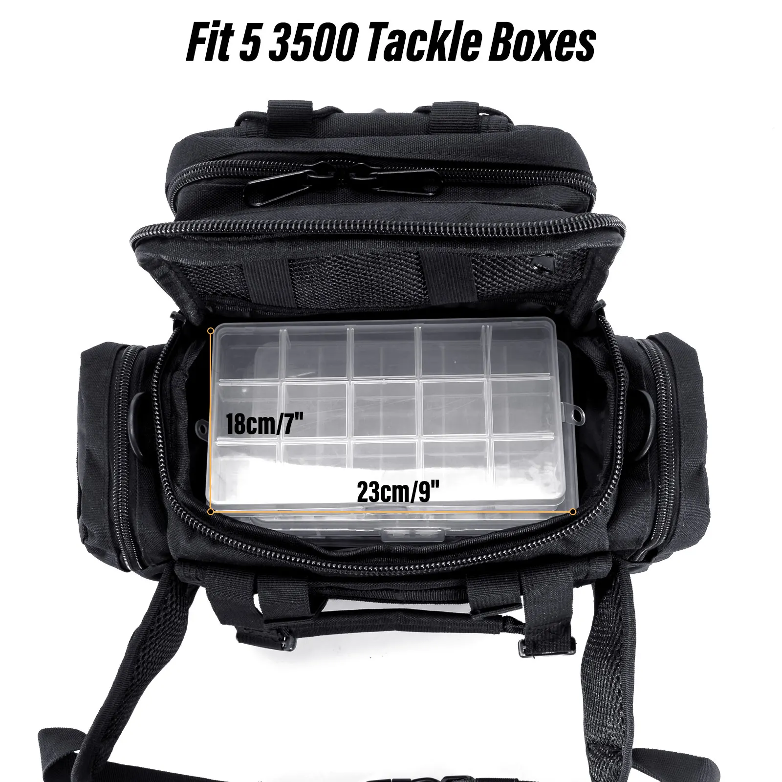 Bolsa De Almacenamiento Impermeable Para Barco De Cebo - Tela Oxford 1000D, 60x30x20 Cm, Pesca