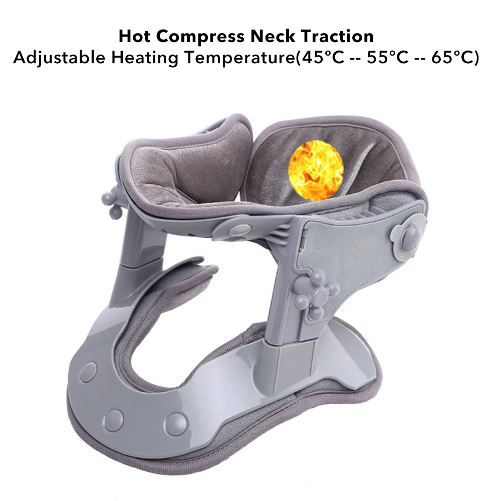 Dispositivo medico per la trazione del collo Kit di correzione del collare cervicale gonfiabile Divaricatore del collo Barella del collare cervicale Proteggi il collo - immagine 4