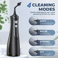 2024 Electric Ear Wax Removal Kit, Water Powered Ear Cleaning Tool with Irrigation Flusher 4 Pressure Settings Safety Ear Washer 2